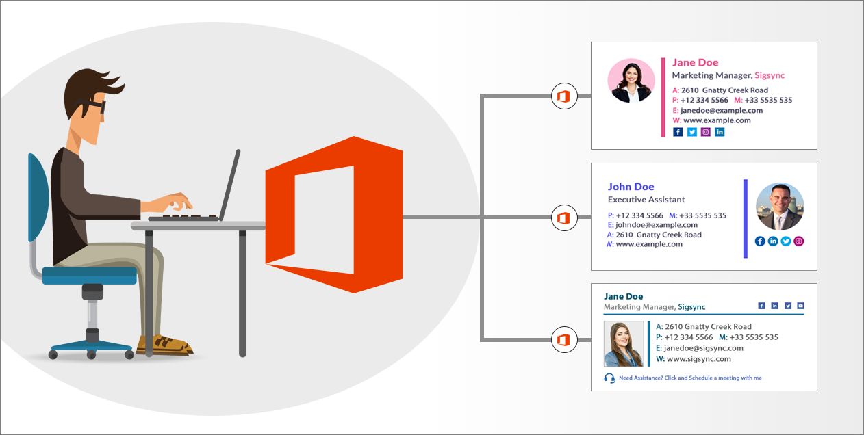 How to create company-wide email signatures for Office 365?