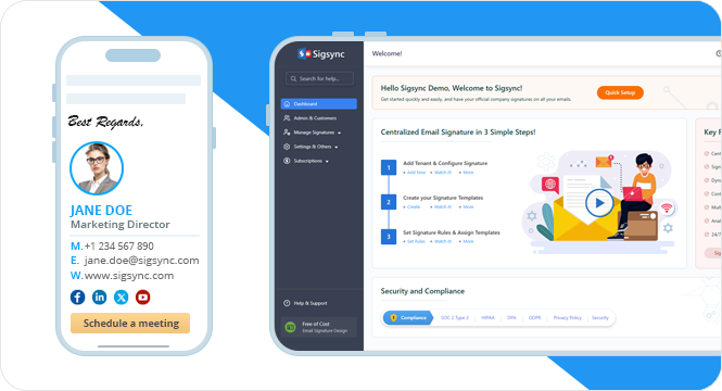 Signature management Signature management with centralized control