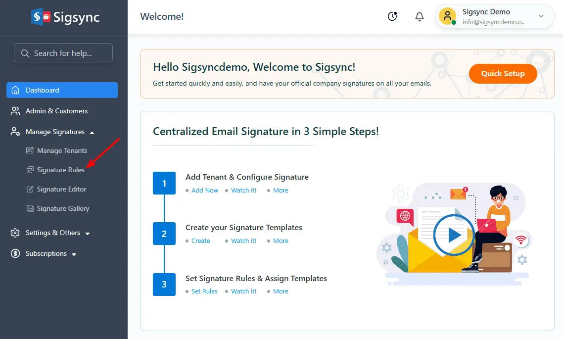 Manage Signature manage-signature