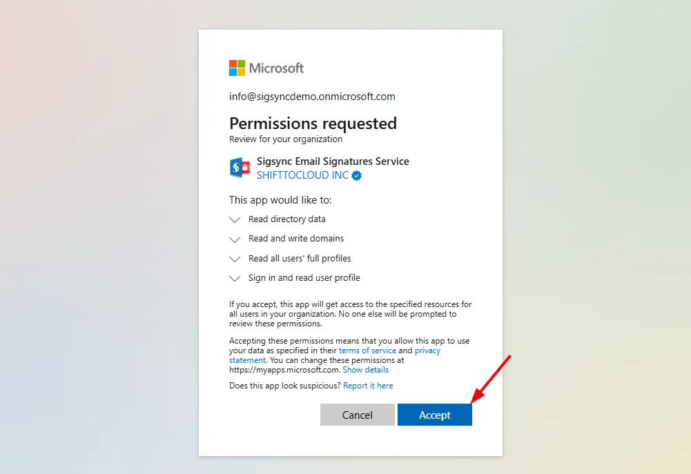Accept Permission Accept Permission