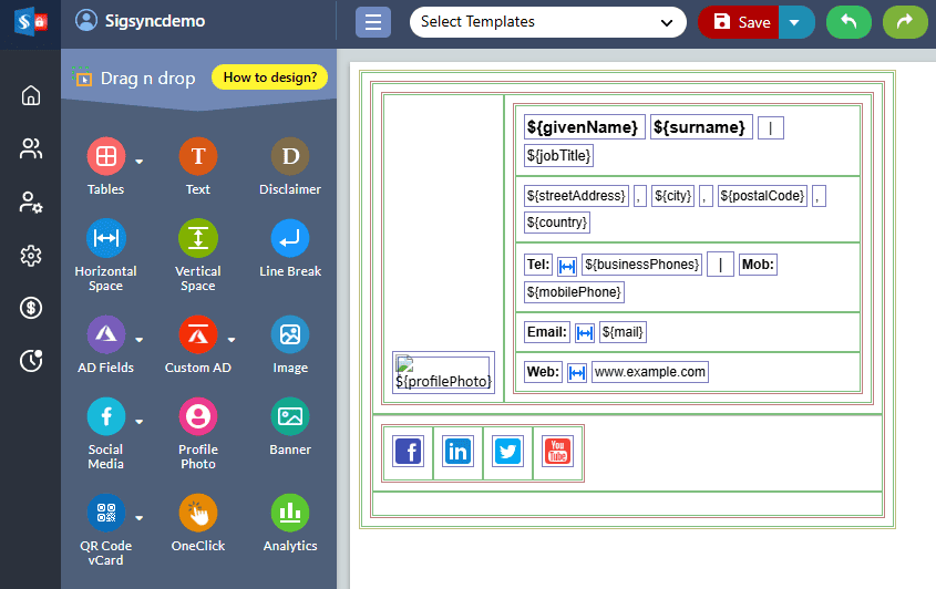 Select the AD field Select the AD field