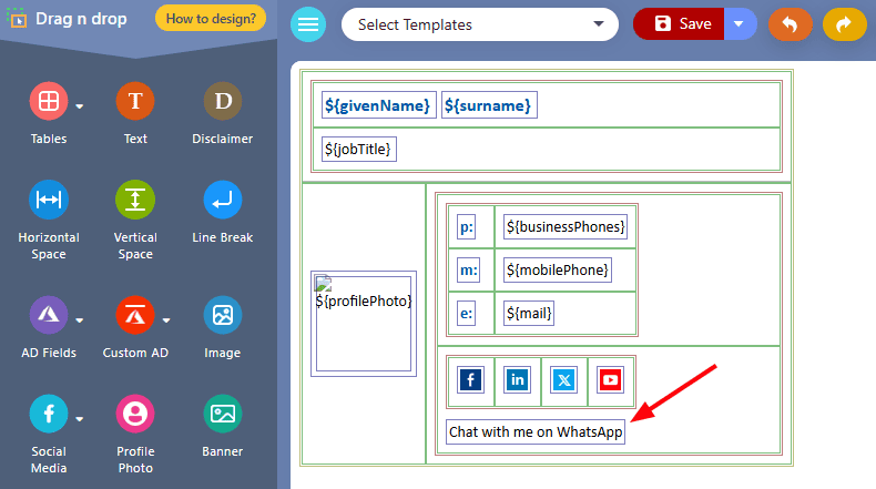 Edit bookings text field