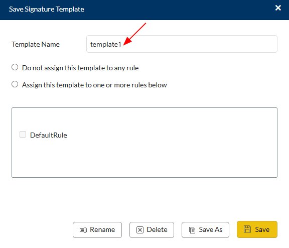 Enter Template Name Enter Template Name