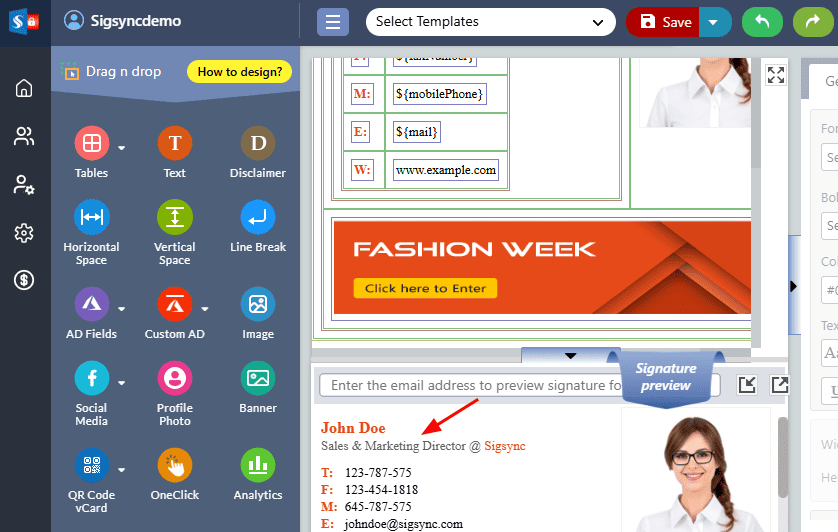 Preview the Active Directory fields Preview the Active Directory fields