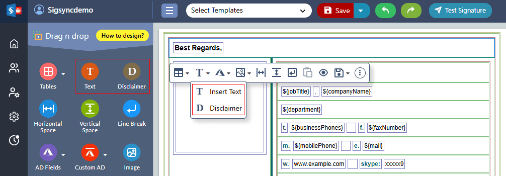Text and Disclaimer Text and Disclaimer